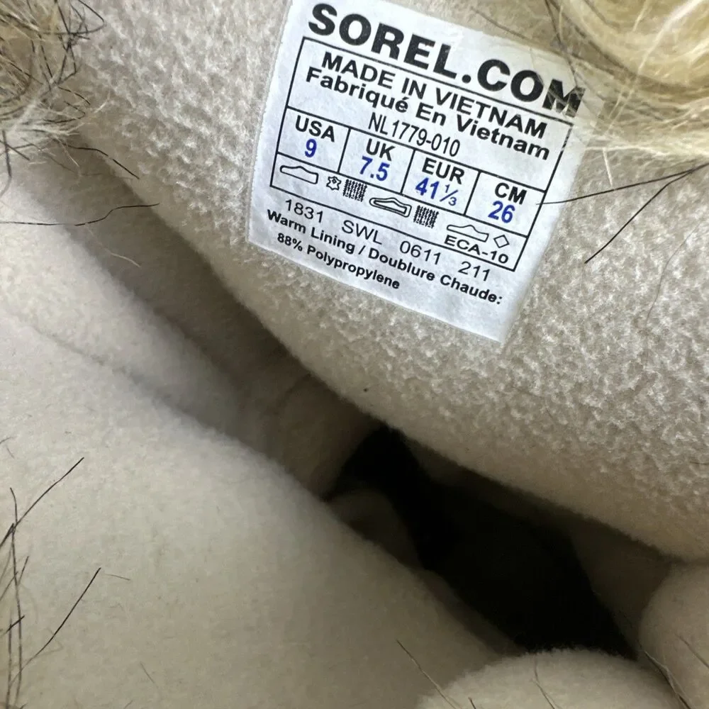 Sorel Torfino Mid Boots Winter Faux Fur Trim Fleece Lined Waterproof Womens 9